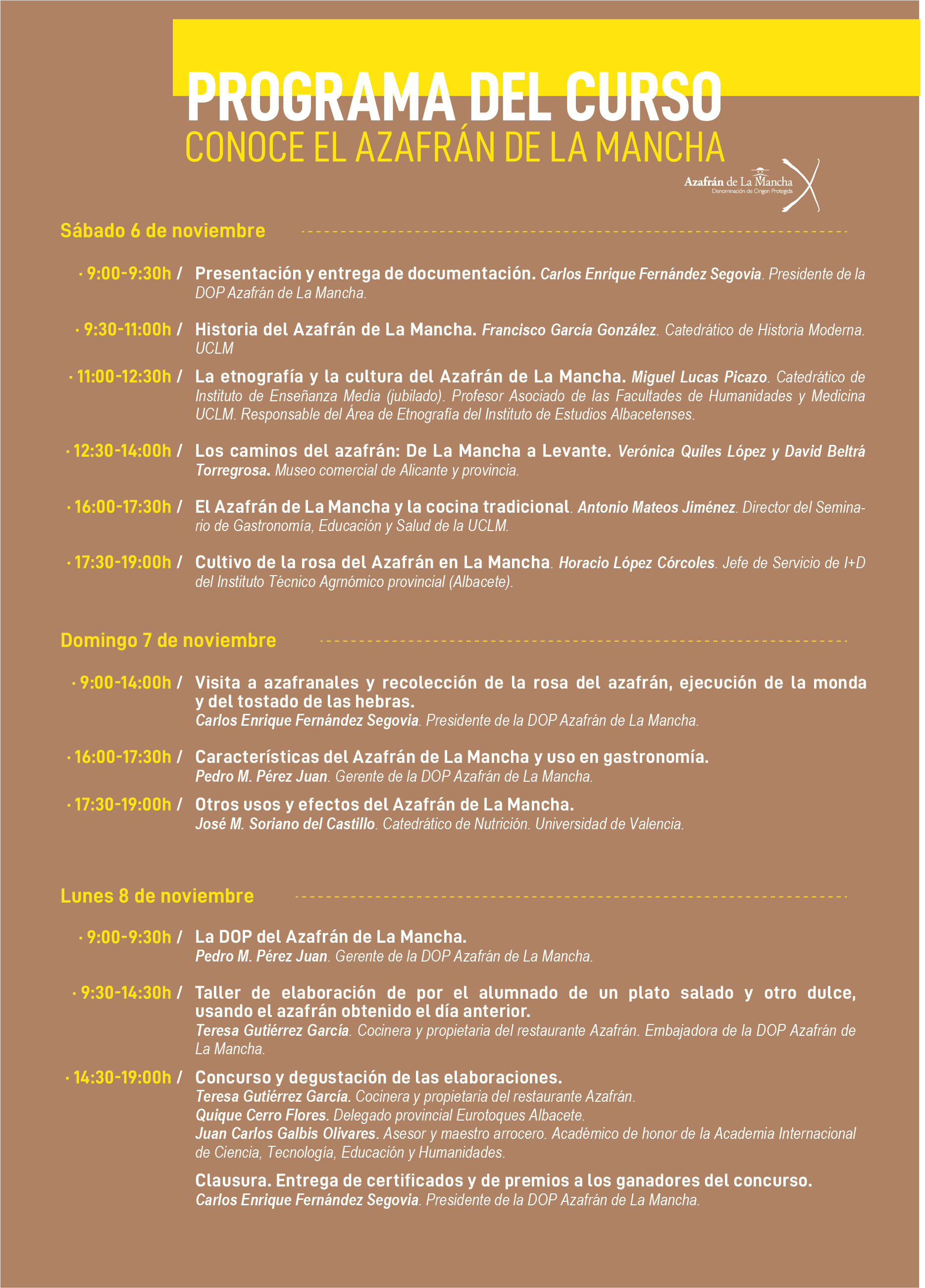 La DOP Azafrán de La Mancha impartirá en noviembre un curso gratuito teórico-práctico para dar a conocer esta especia